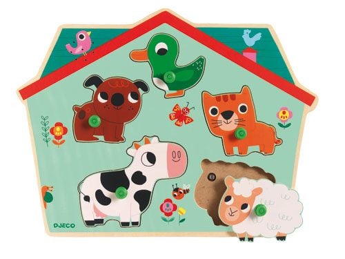 Puzzle sonore Ouaf Ouaf - DJECO DJ01707 3070900017078