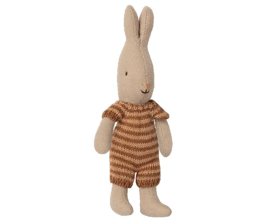 Rabbit micro knitted striped suit terracotta - MAILEG 16-1023-00 56717212