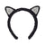 Serre-tête chat noir oreilles argent - SOUZA 106898 872095528099