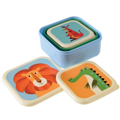 set de 3 boites à goûter colorful creatures - REX London 29117 11463580