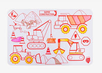 Set de table a colorier mini super construction - SUPERPETIT super construction