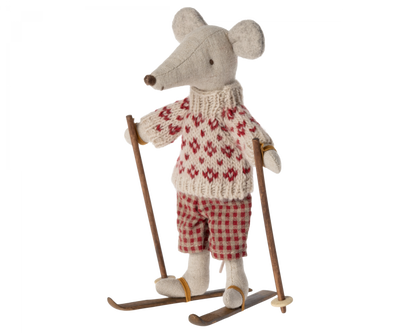 Ski et batons papa et maman souris- MAILEG 11-3006-00 5707304132011