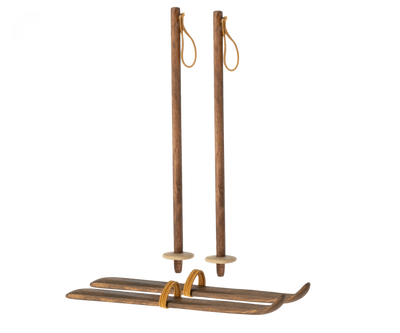 Ski et batons papa et maman souris- MAILEG 11-3006-00 5707304132011