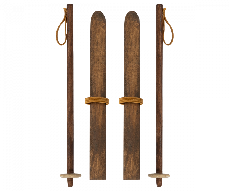 Ski et batons papa et maman souris- MAILEG 11-3006-00 5707304132011