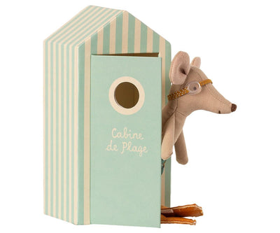Souris de plage big brother avec cabine de plage - MAILEG 13-1732-01 39772316