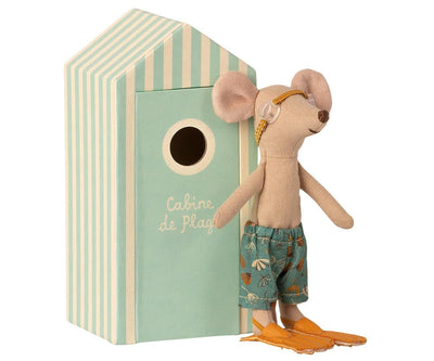 Souris de plage big brother avec cabine de plage - MAILEG 13-1732-01 39772316