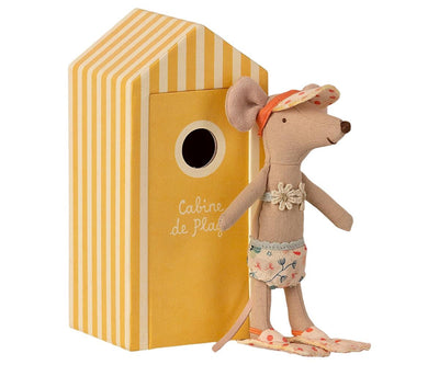 Souris de plage big sister avec cabin de plage - MAILEG 16-1731-01 26108060