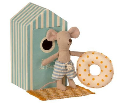 Souris de plage little brother avec cabin de plage - MAILEG 16-1722-01 80018076