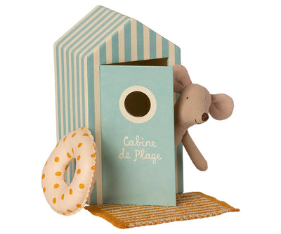 Souris de plage little brother avec cabin de plage - MAILEG 16-1722-01 80018076