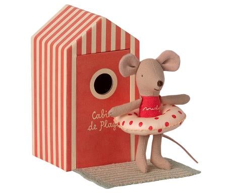 Souris de plage little sister avec cabin de plage - MAILEG 16-1721-01 65927836