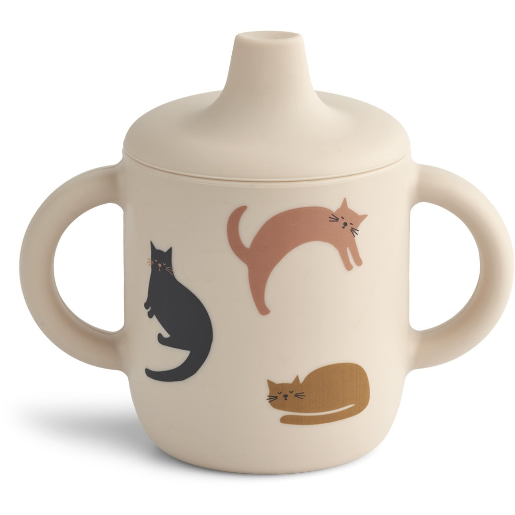 Tasse à bec Neil Miauw / apple blossom mix - LIEWOOD lw13060 0099 5715335045590