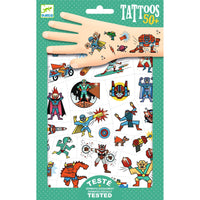 Tatouages Tatouages Heroes vs villains - DJECO DJ09614 3070900096141