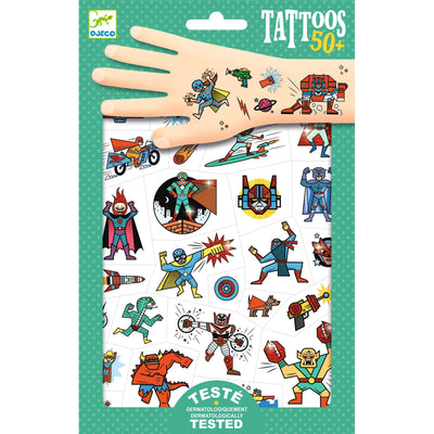 Tatouages Tatouages Heroes vs villains - DJECO DJ09614 3070900096141