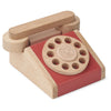 Téléphone vintage en bois Selma apple red / pale tuscany rose - LIEWOOD LW15116 2414 5715335049505