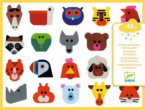 Tête à tête grosses Gommettes - Djeco dj09089 41775931