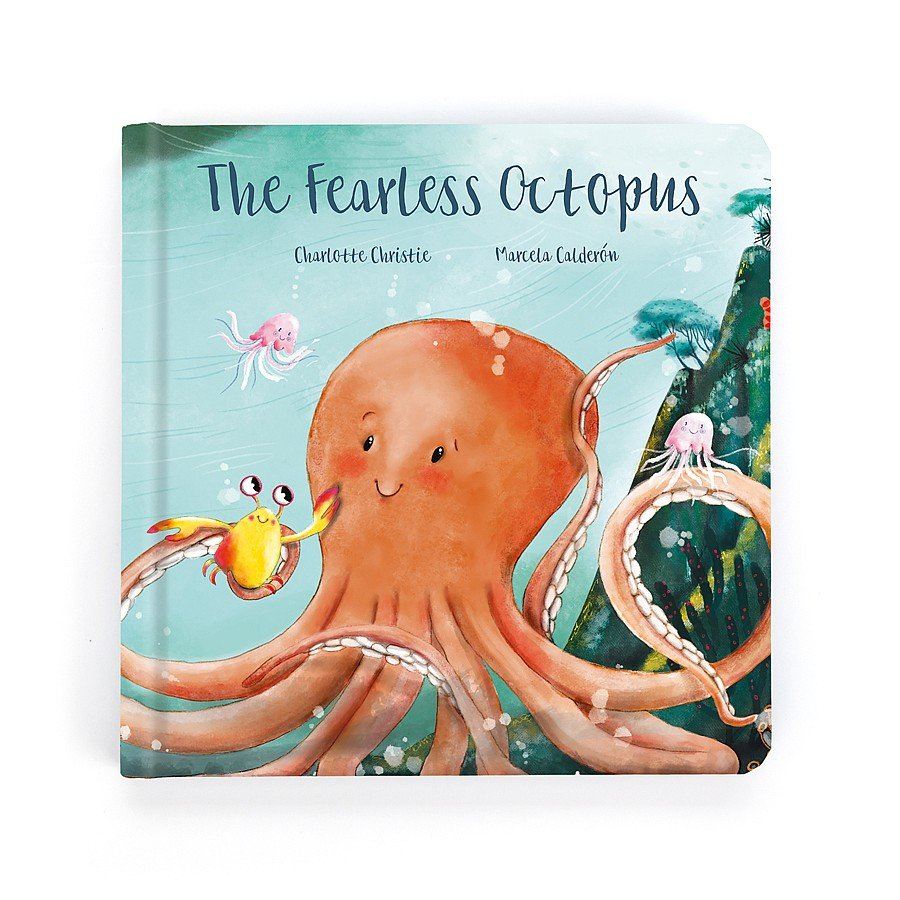 The Fearless Octopus Book - JELLYCAT BK4FO 670983110357