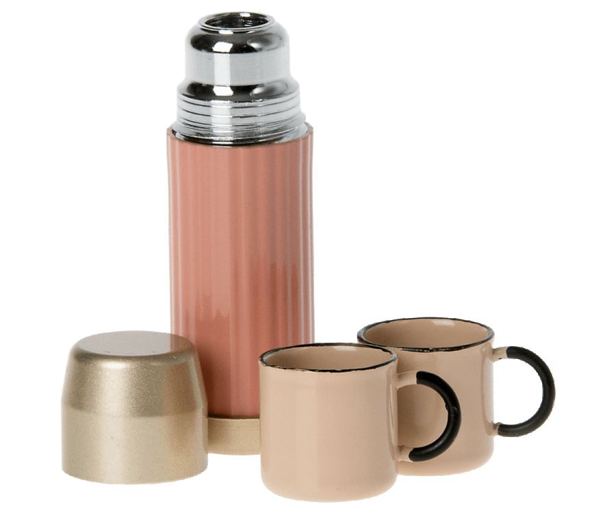 thermos et tasse miniature soft coral - MAILEG 11-2144-01 5707304119975