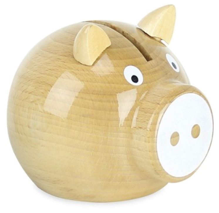 Tirelire Cochon Message 11cm-Coti Jouets, spécialiste en jouets pour les  arbres de noël, associations, comités d'entreprise