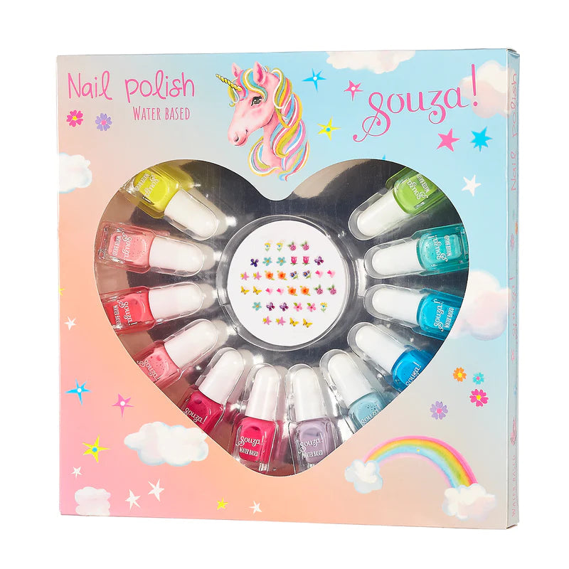 Vernis à ongle en boîte cadeau 12 couleur + sticker - SOUZA 106972 872095528195