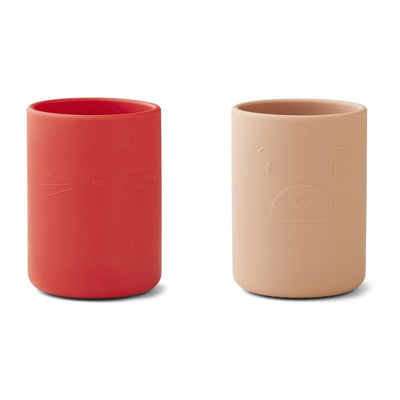 Verres en silicone 2 pack Ethan apple red Tuscany rose mix - LIEWOOD LW12934 9299 99727083