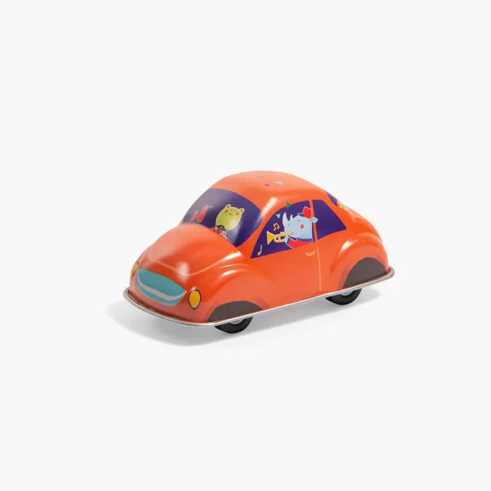 Voiture en métal à rétro-friction rouge - MOULIN ROTY 720398 3575677203988