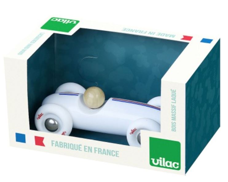 Voiture grandprix vintage blanc - VILAC 2342W 3048700234285